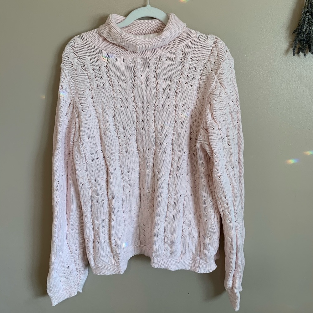 Pastel Pink Collared Sweater